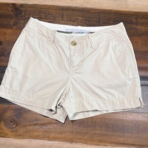 Old Navy Khaki Mid Rise Shorts